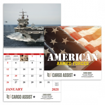 American Armed Forces Appointment Wall Calendar - Spiral